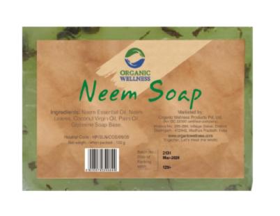 Organic Wellness Neem Soap, 100 gms